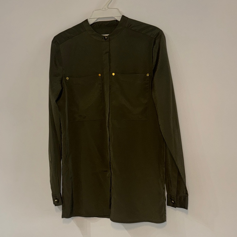 Michael Michael Kors Olive Button Up Shirt